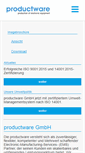Mobile Screenshot of productware.de